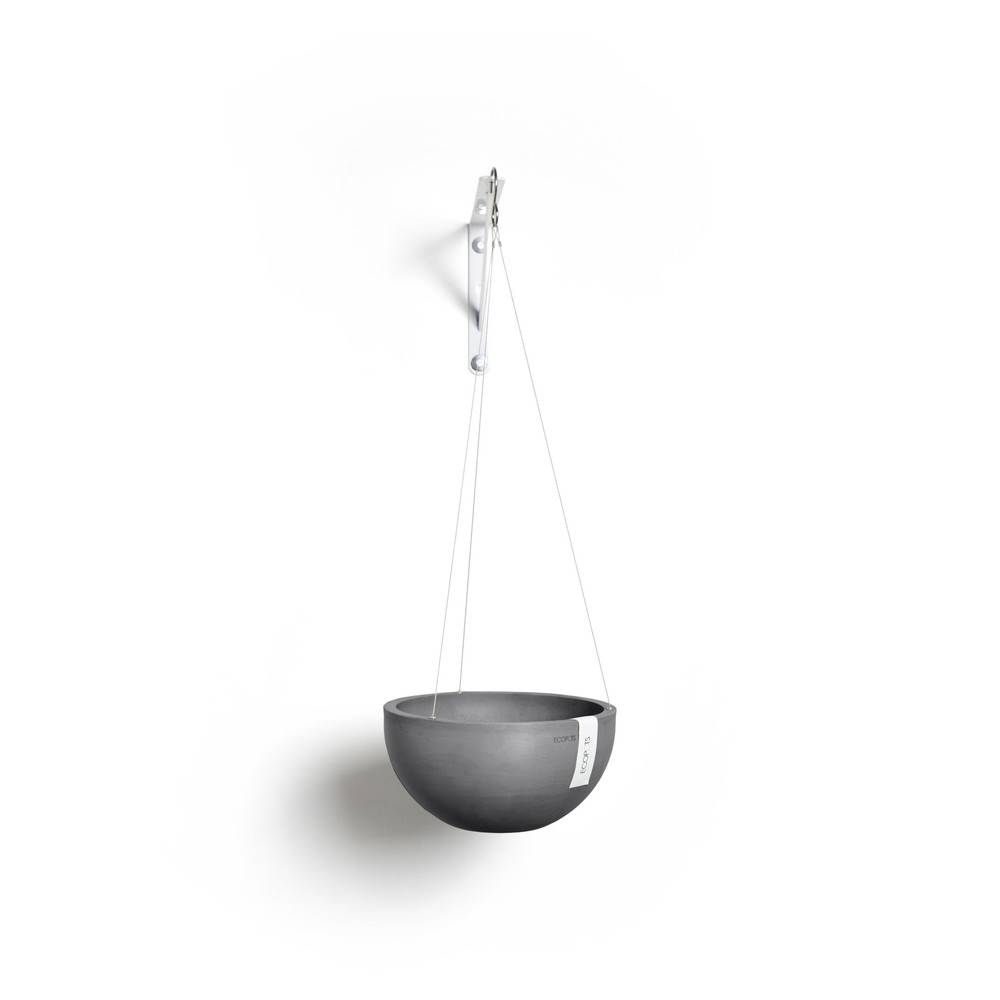Ecopots - Pot supsendu Brussels 27 Gris - Ø 26,5 x H. 13 cm - 4,2 L ECOPOTS - Image 4