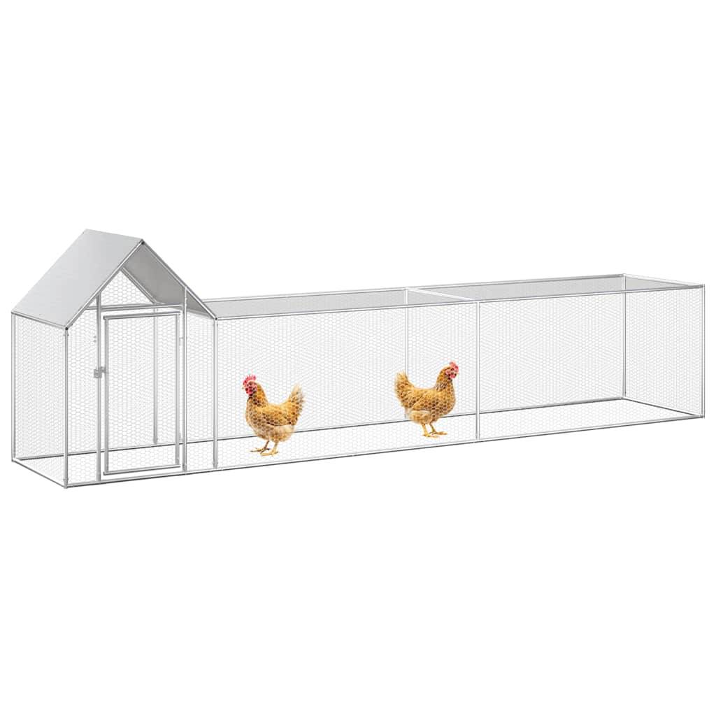 Vidaxl - Poulailler 5 x 1 x 1,5 m Acier galvanisé vidaXL 144555 - Image 2