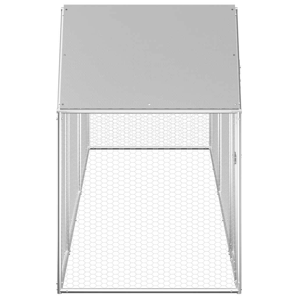 Vidaxl - Poulailler 5 x 1 x 1,5 m Acier galvanisé vidaXL 144555 - Image 4