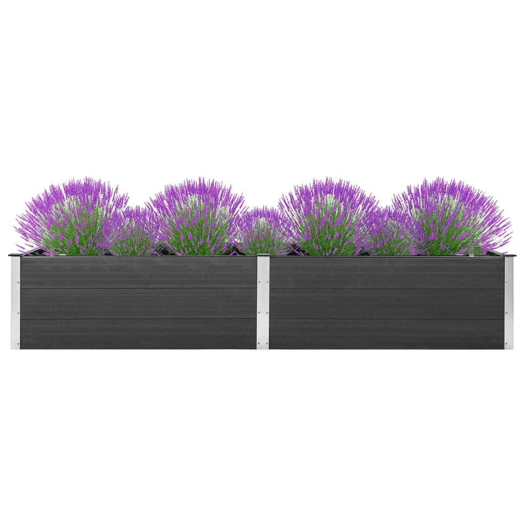 Vidaxl - Lit surélevé de jardin 200x100x54 cm WPC Gris vidaXL 318097 - Image 1