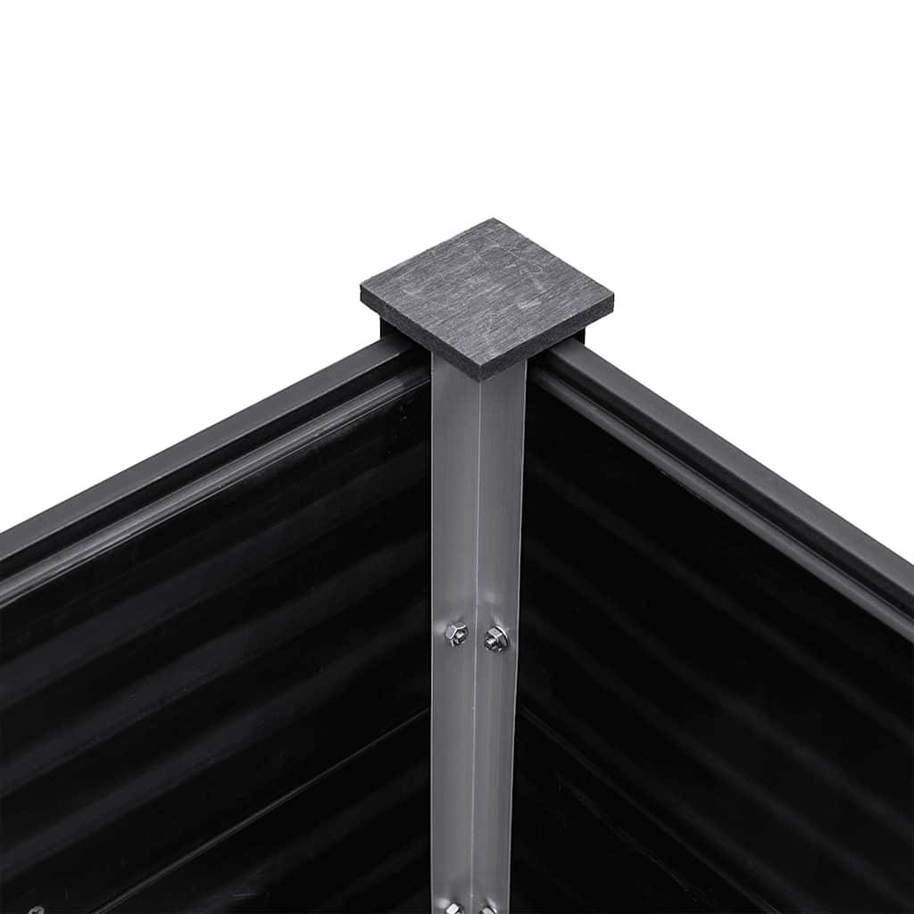 Vidaxl - Lit surélevé de jardin 200x100x54 cm WPC Gris vidaXL 318097 - Image 4