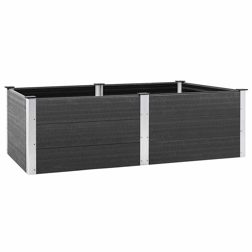 Vidaxl - Lit surélevé de jardin 200x100x54 cm WPC Gris vidaXL 318097 - Image 2