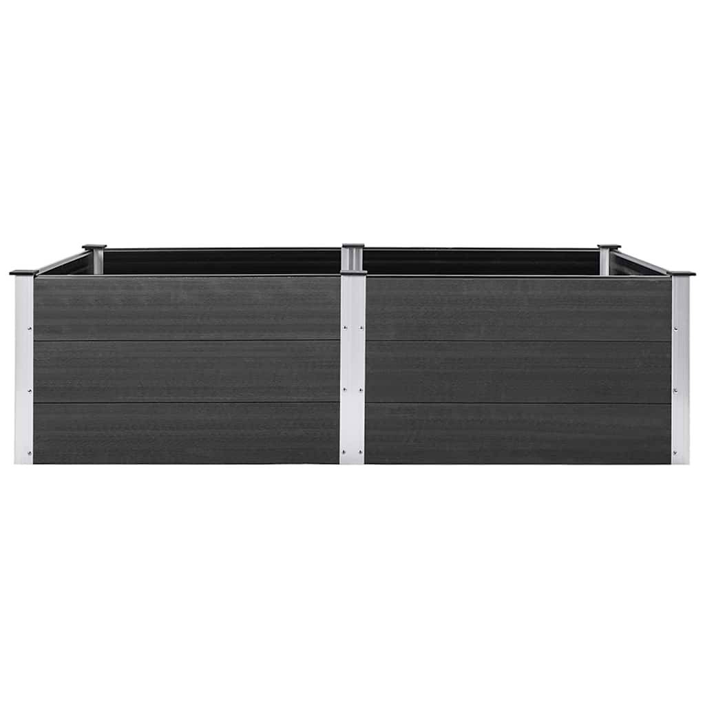 Vidaxl - Lit surélevé de jardin 200x100x54 cm WPC Gris vidaXL 318097 - Image 8