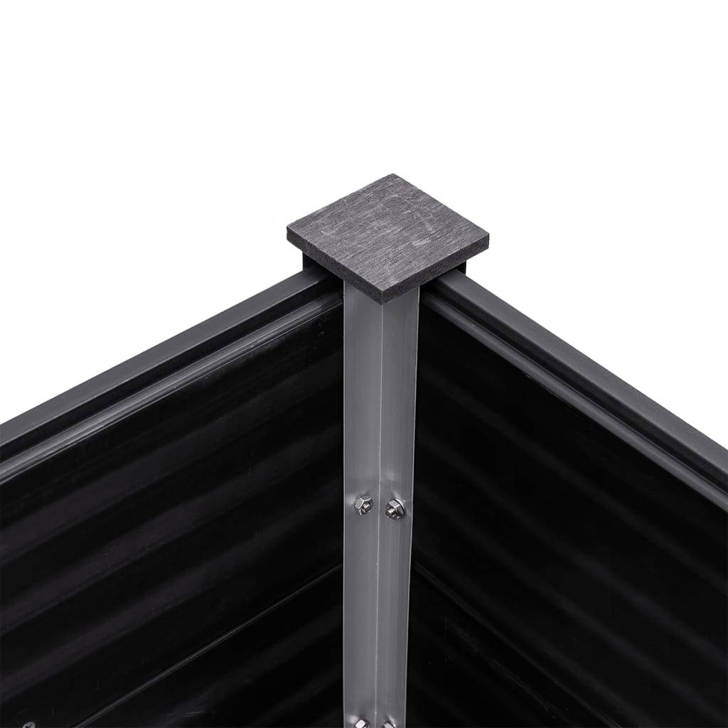 Vidaxl - Lit surélevé de jardin 200x100x54 cm WPC Gris vidaXL 318097 - Image 6