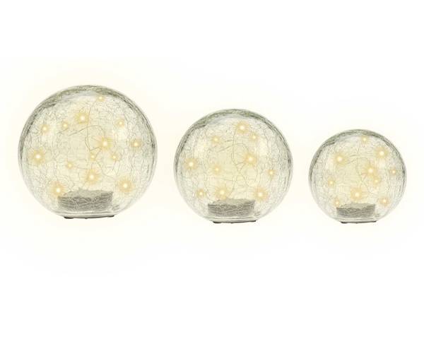 Blachere Illumination - Set de boules LED solaire en verre - lumière blanc chaud - Blachere Illumination - Image 1