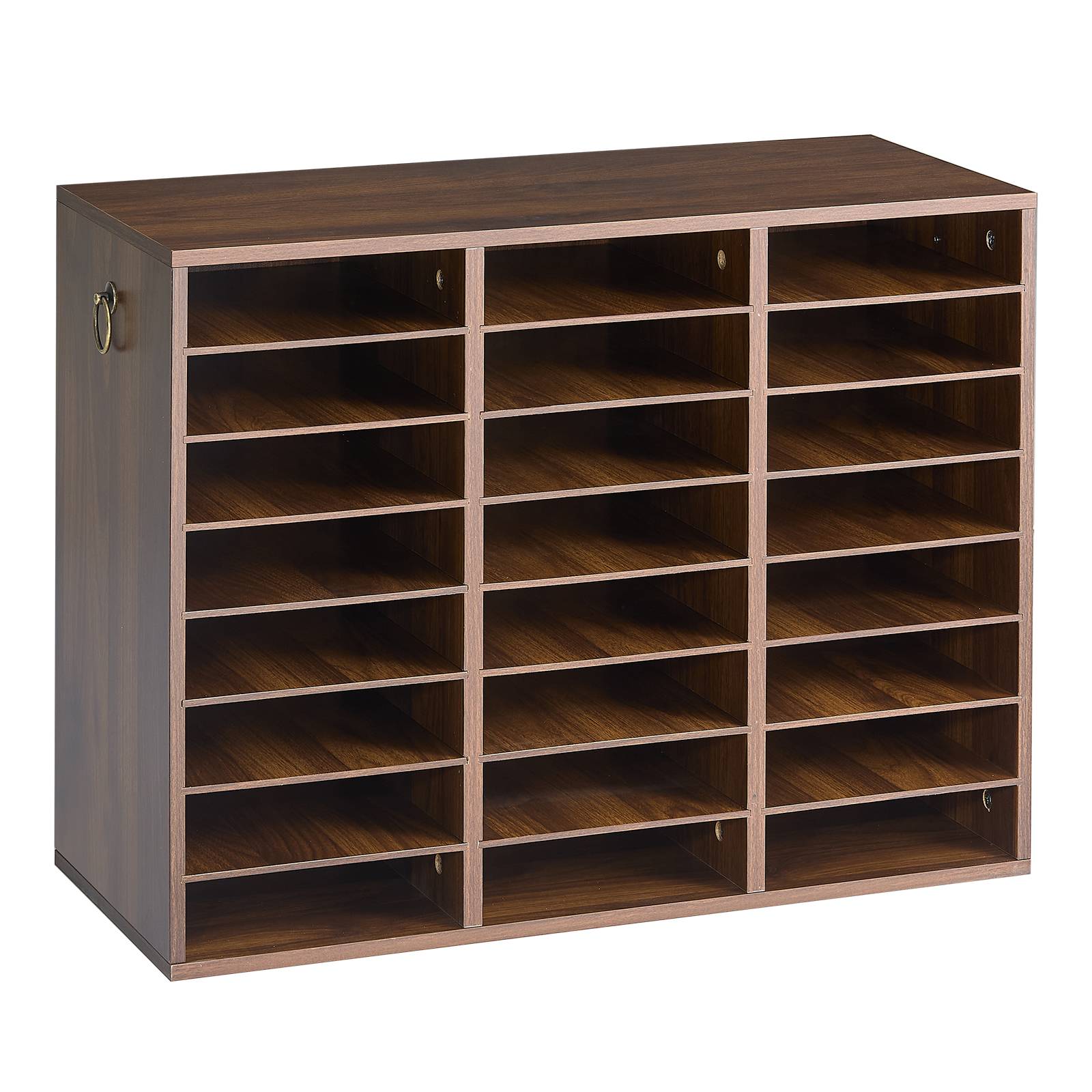 Vevor - VEVOR Trieur de documents en bois, 24 compartiments, étagères réglables, format A4, pour dossiers, papiers, magazines et courriers