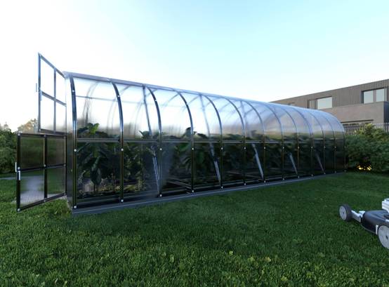 Serre KLASIKA ARCH 3 x 8 m (24 m²), 4 mm avec revêtement en polycarbonate - Image 2