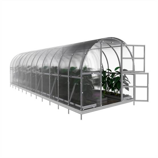 Serre KLASIKA ARCH 3 x 8 m (24 m²), 4 mm avec revêtement en polycarbonate - Image 3