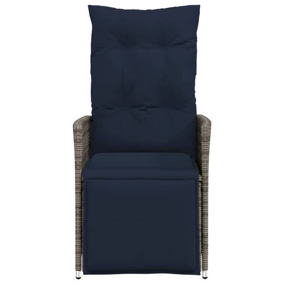 Chaise bois composite 2 places tissu gris 56 x 59 x 92 cm - Prolenta premium p3139.7 - Image 4