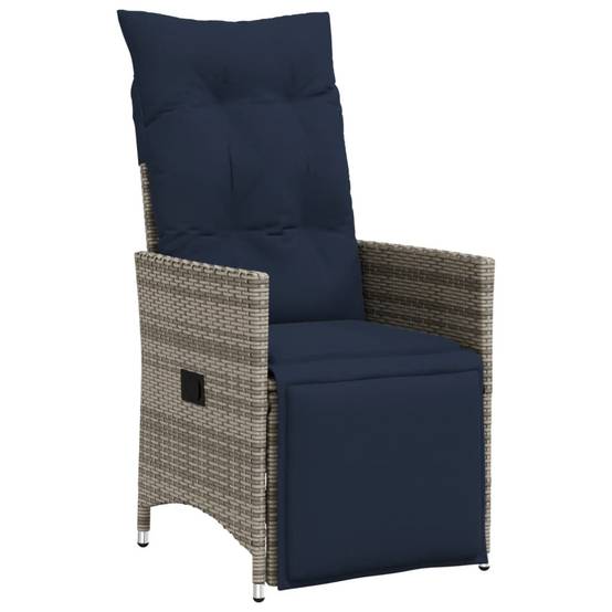 Chaise bois composite 2 places tissu gris 56 x 59 x 92 cm - Prolenta premium p3139.7 - Image 3