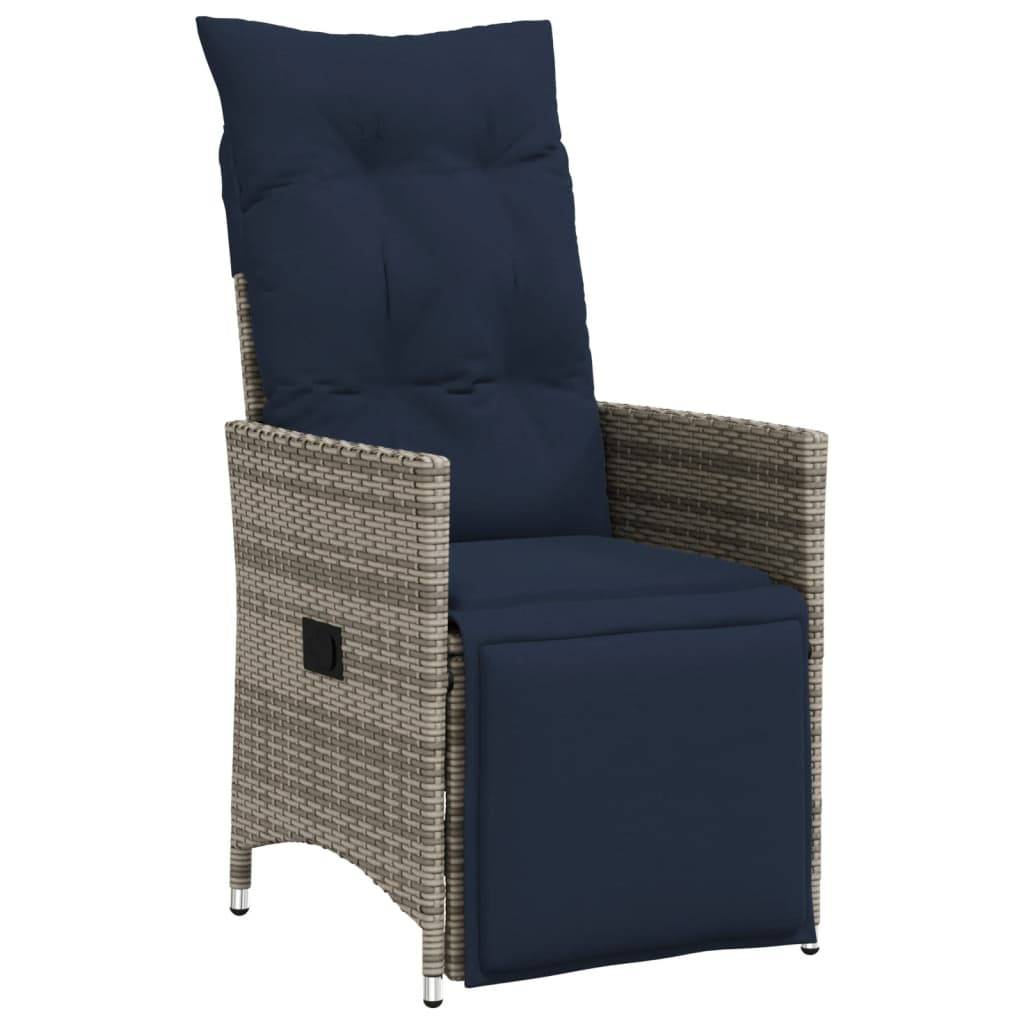 Chaise bois composite 2 places tissu gris  56 x 59 x 92 cm  - Prolenta premium  p3139.7 - Image 3