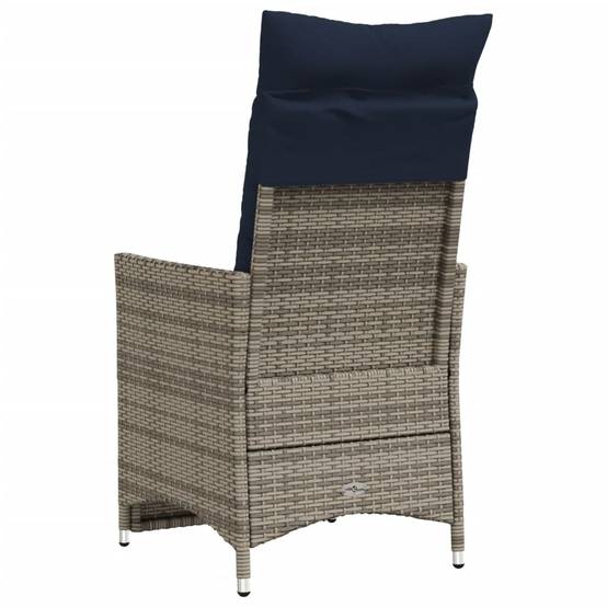 Chaise bois composite 2 places tissu gris 56 x 59 x 92 cm - Prolenta premium p3139.7 - Image 6