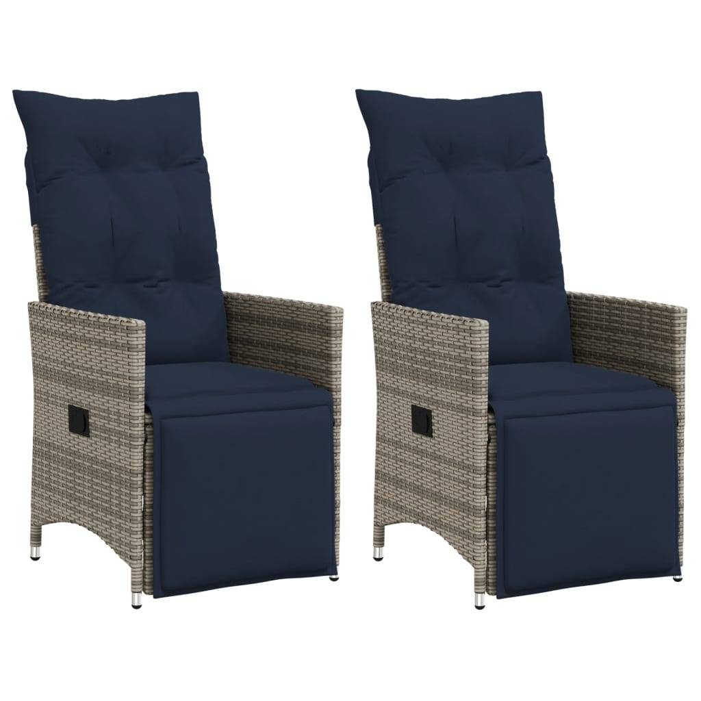 Chaise bois composite 2 places tissu gris  56 x 59 x 92 cm  - Prolenta premium  p3139.7 - Image 2