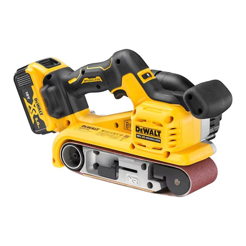 Ponceuse à bande XR 18V bruhless - DEWALT - avec 2 batteries 18V 5.0Ah - chargeur - DCW220P2-QW - Image 3