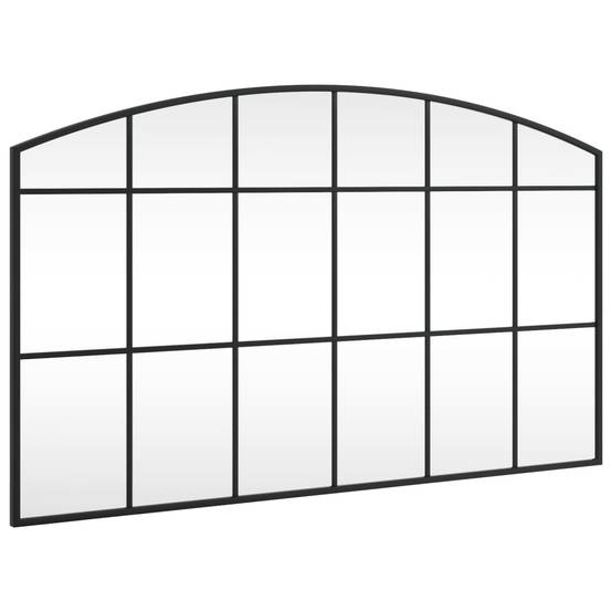Miroir mural noir 100x60 cm arche fer Maison Chic - Image 1