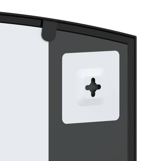 Miroir mural noir 100x60 cm arche fer Maison Chic - Image 6