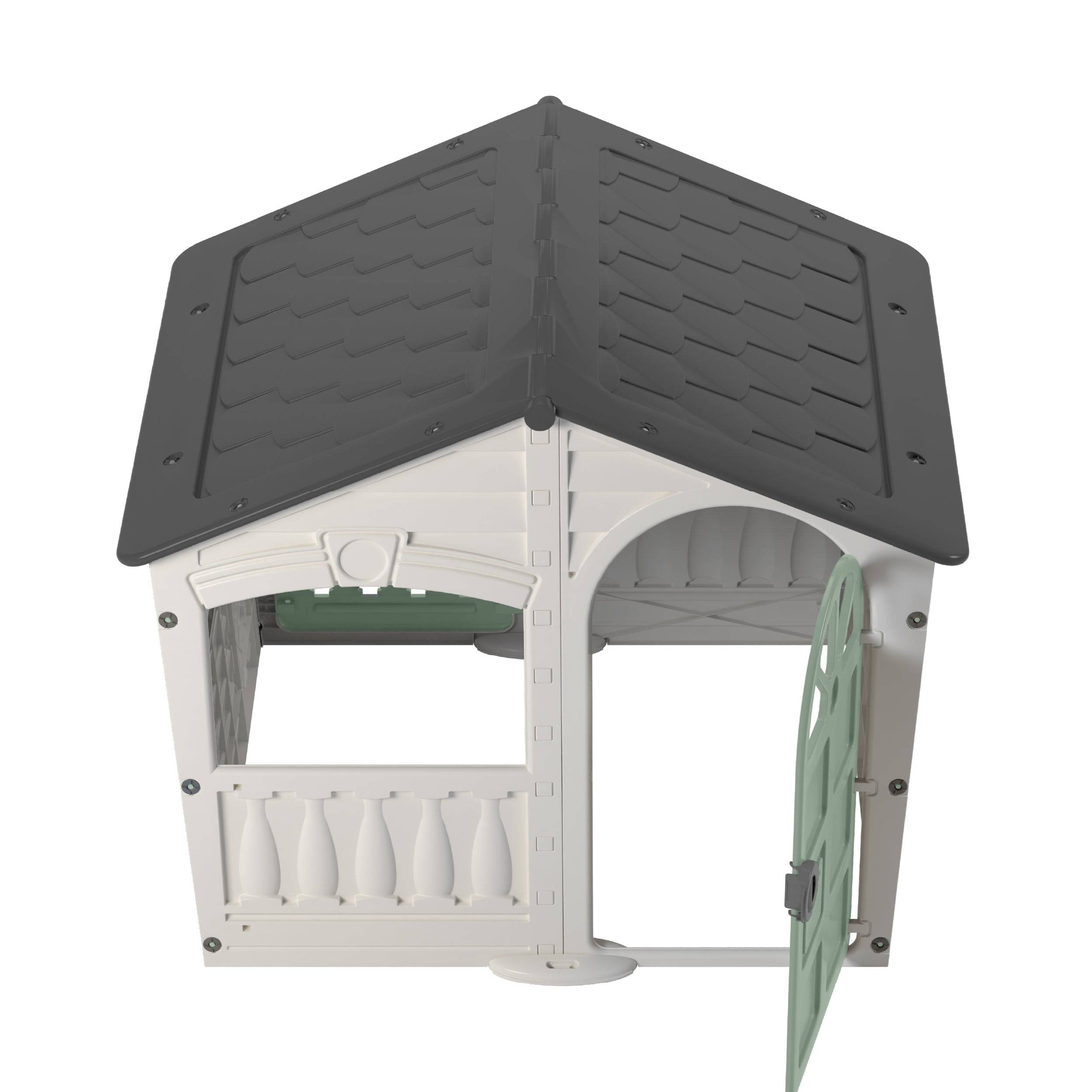 Maisonnette cabane plastique blanc crème SNOWDRIFT - Image 4