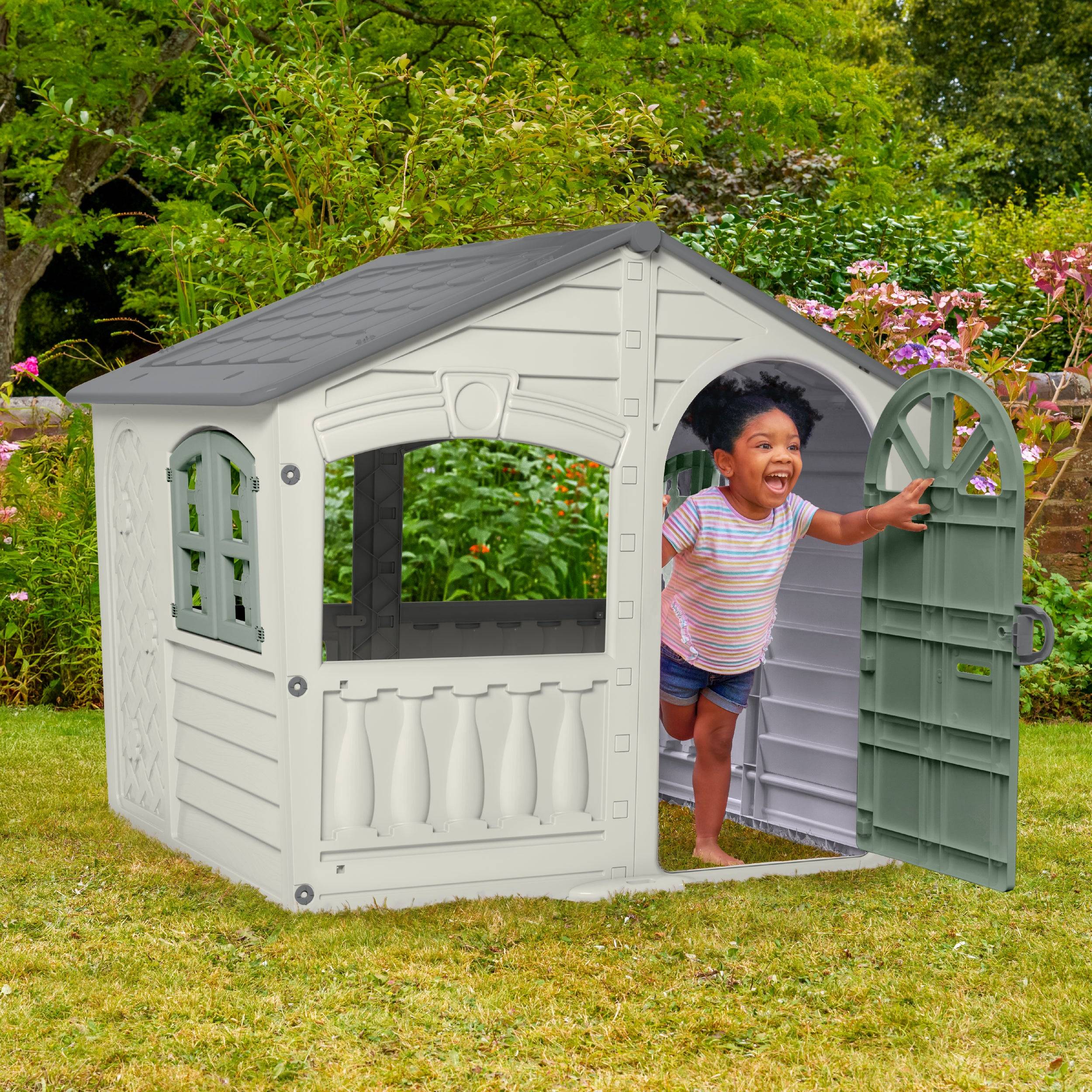 Maisonnette cabane plastique blanc crème SNOWDRIFT - Image 6