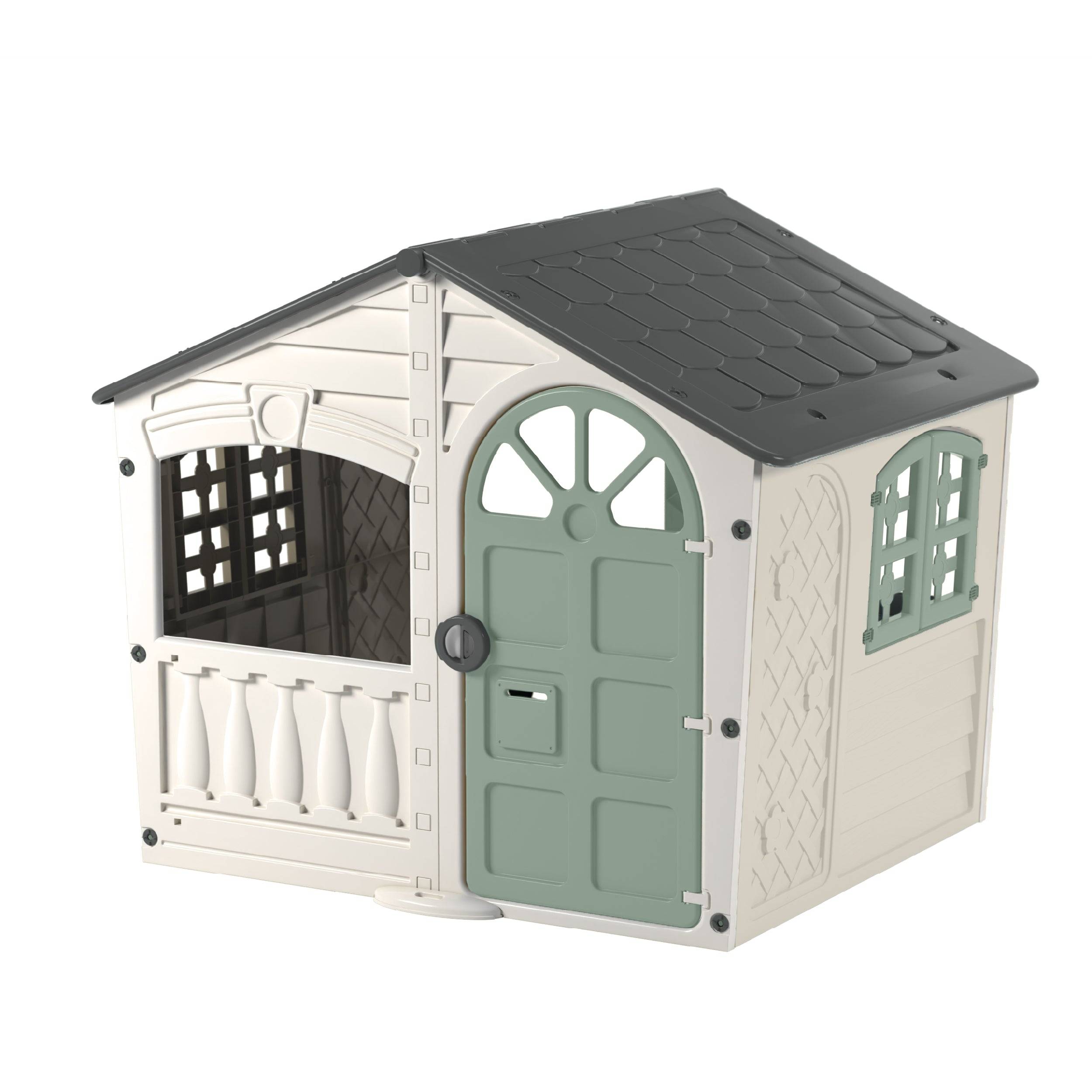 Maisonnette cabane plastique blanc crème SNOWDRIFT - Image 3