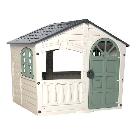 Maisonnette cabane plastique blanc crème SNOWDRIFT - Image 2