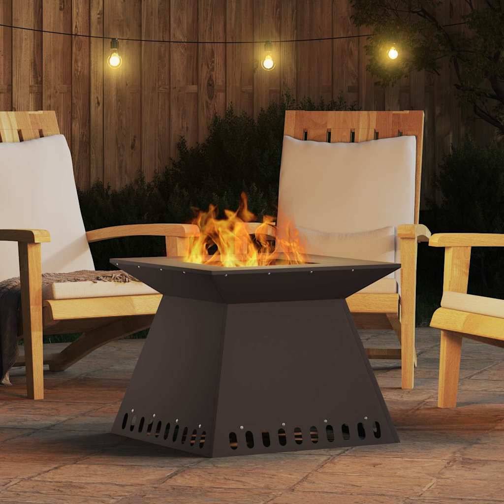 ComfortXL - Brasero de jardin carré 60cm en acier pour terrasse Noir – ComfortXL Outdoor Living - Image 4