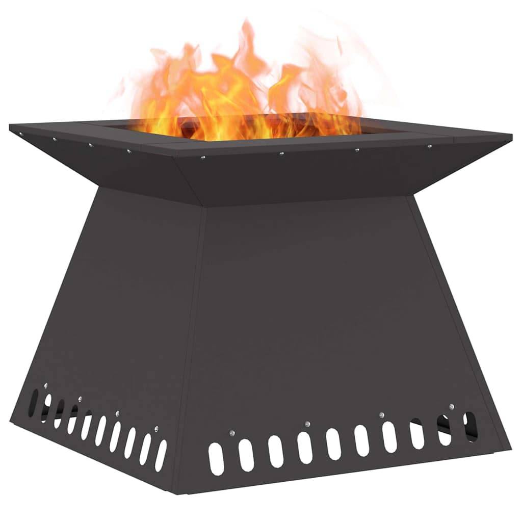 ComfortXL - Brasero de jardin carré 60cm en acier pour terrasse Noir – ComfortXL Outdoor Living - Image 3
