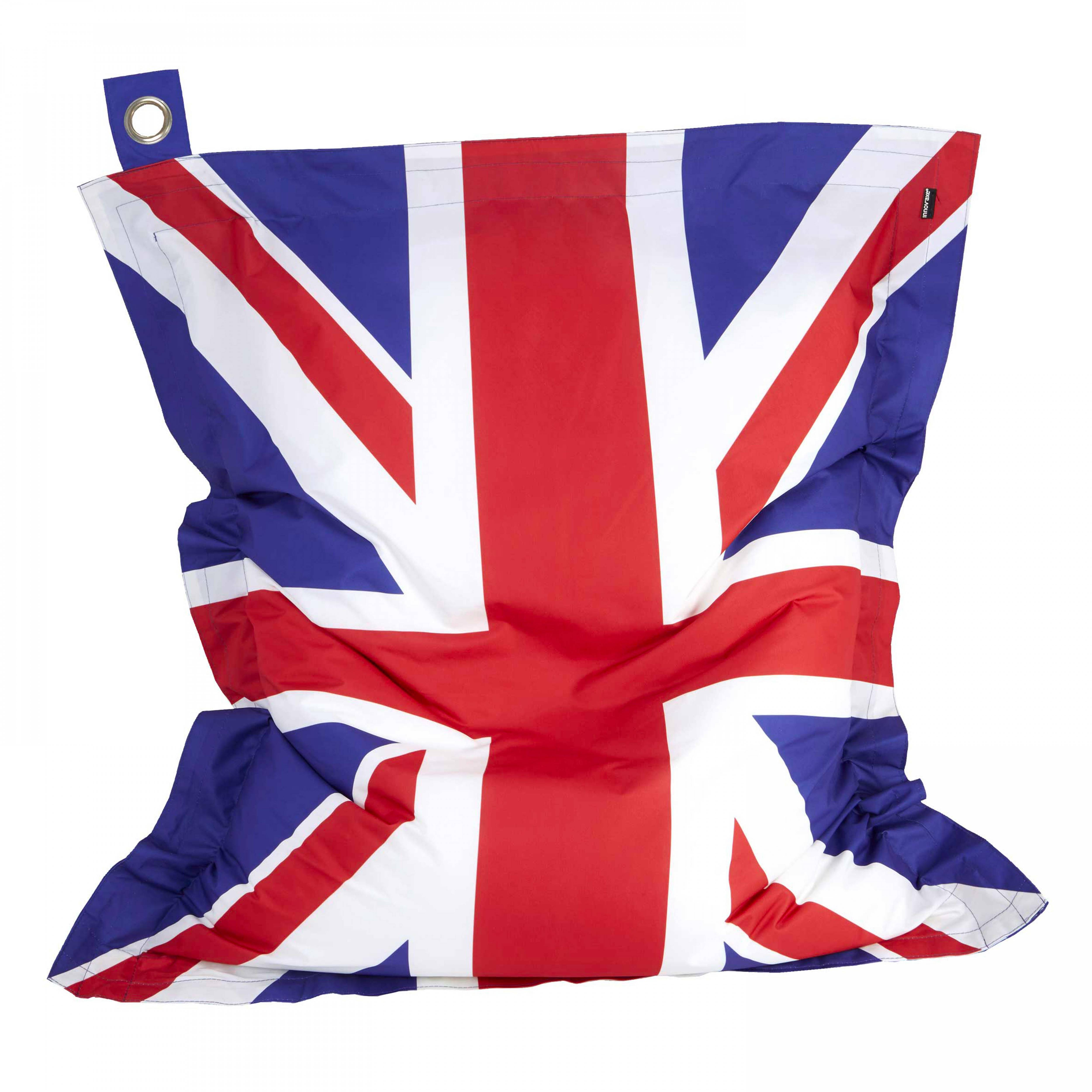 Oviala - Housse vide de pouf de jardin en polyester drapeau uk 180 x 145 cm Solys - Oviala - Image 1