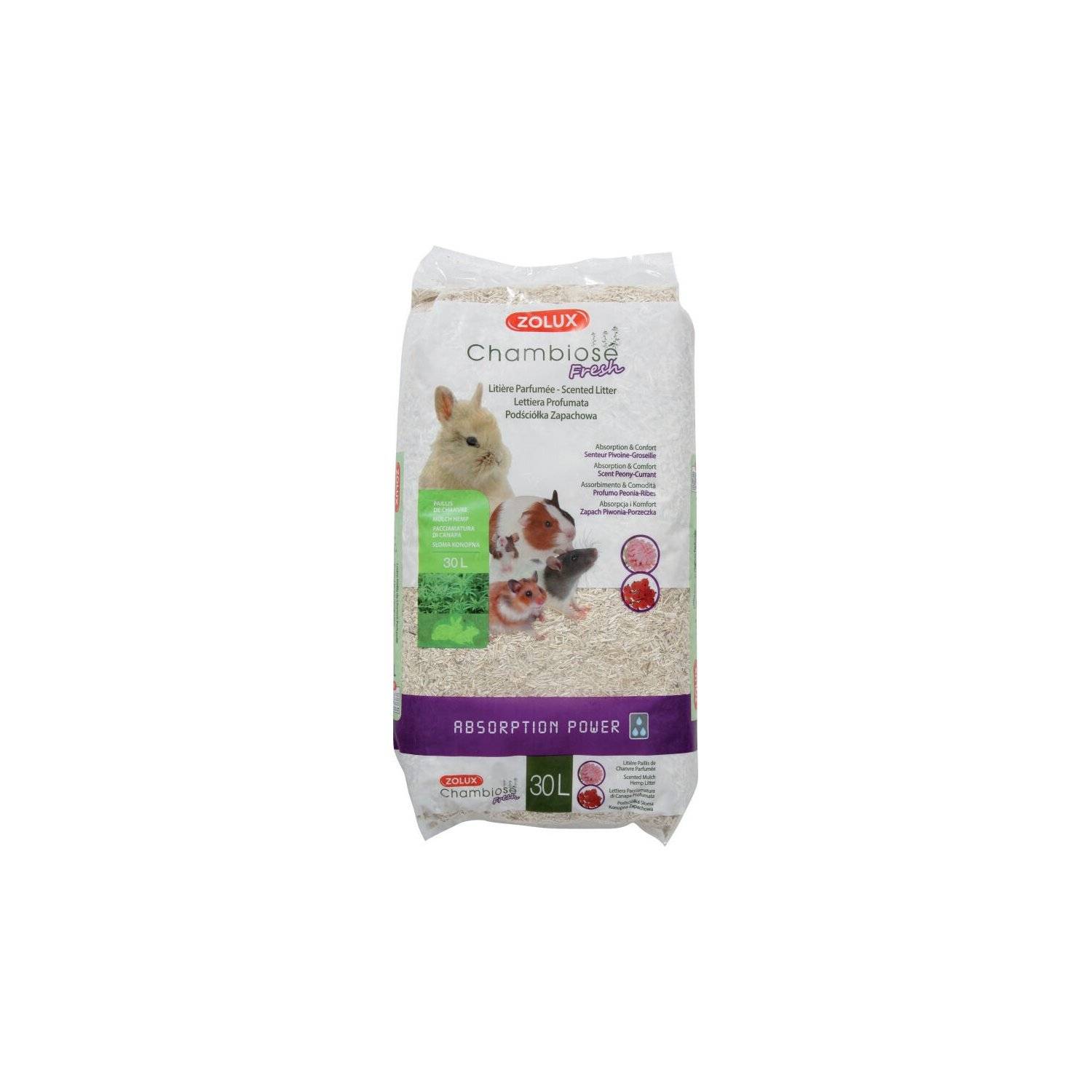 Litière paillis chanvre naturel biodégradable 200 L - ZOLUX