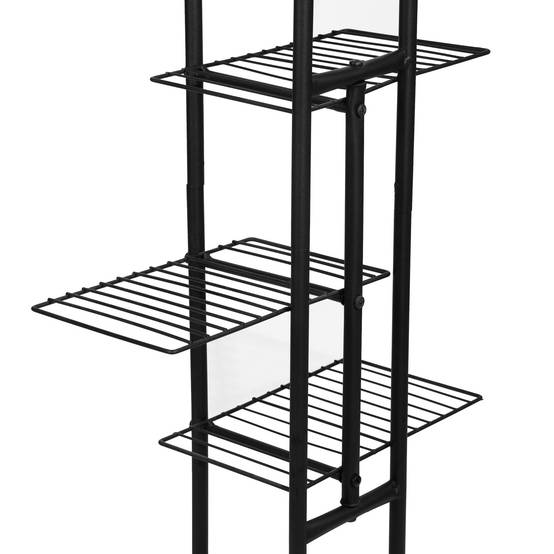 Étagère à plantes 97,5 x 43,5 x 22 cm à 4 niveaux noir - Image 5