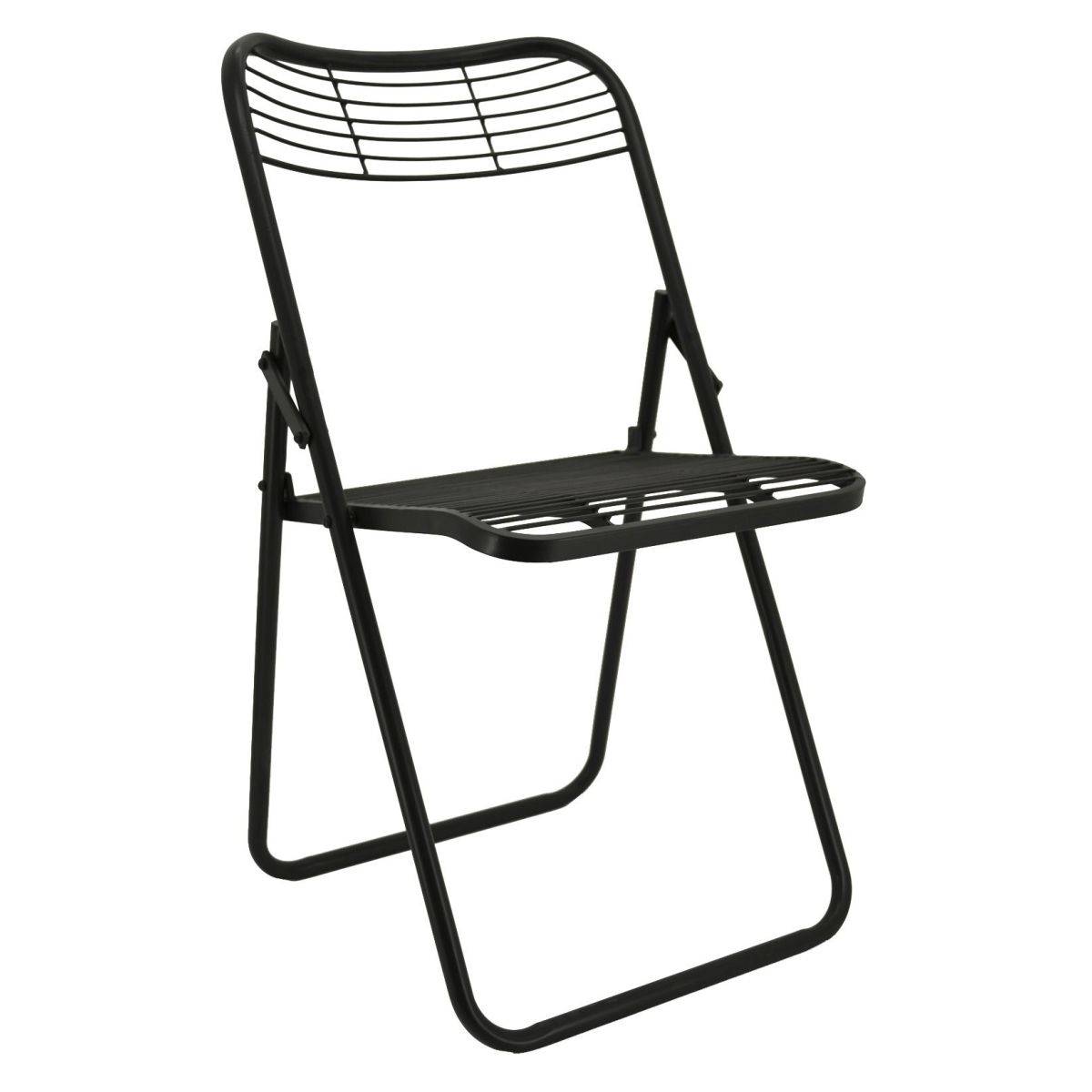 Aubry Gaspard - Chaise pliante en métal vieilli - Image 1
