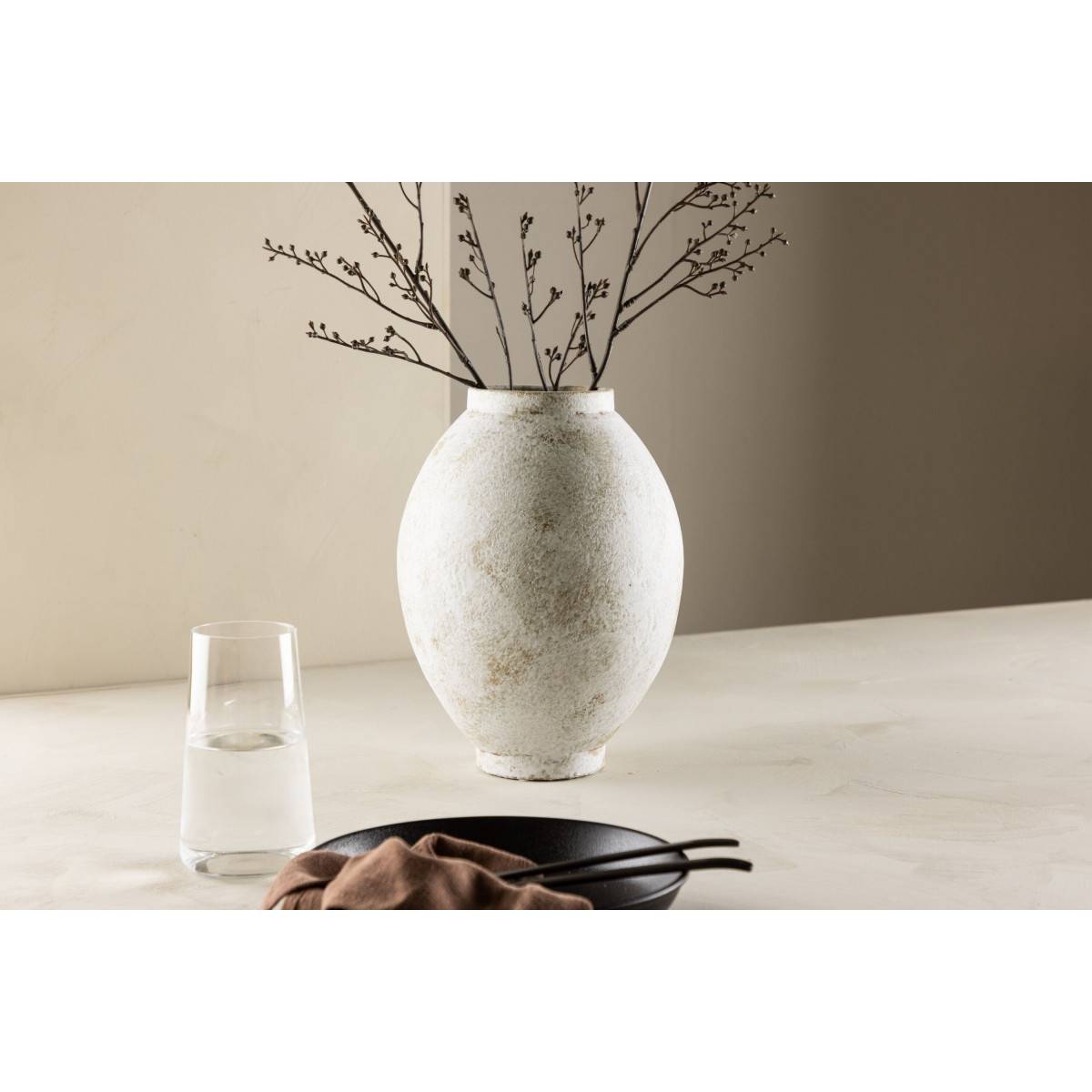 Venture Home - Vase en grès Globe 8 x 18 x 22 cm - Image 4