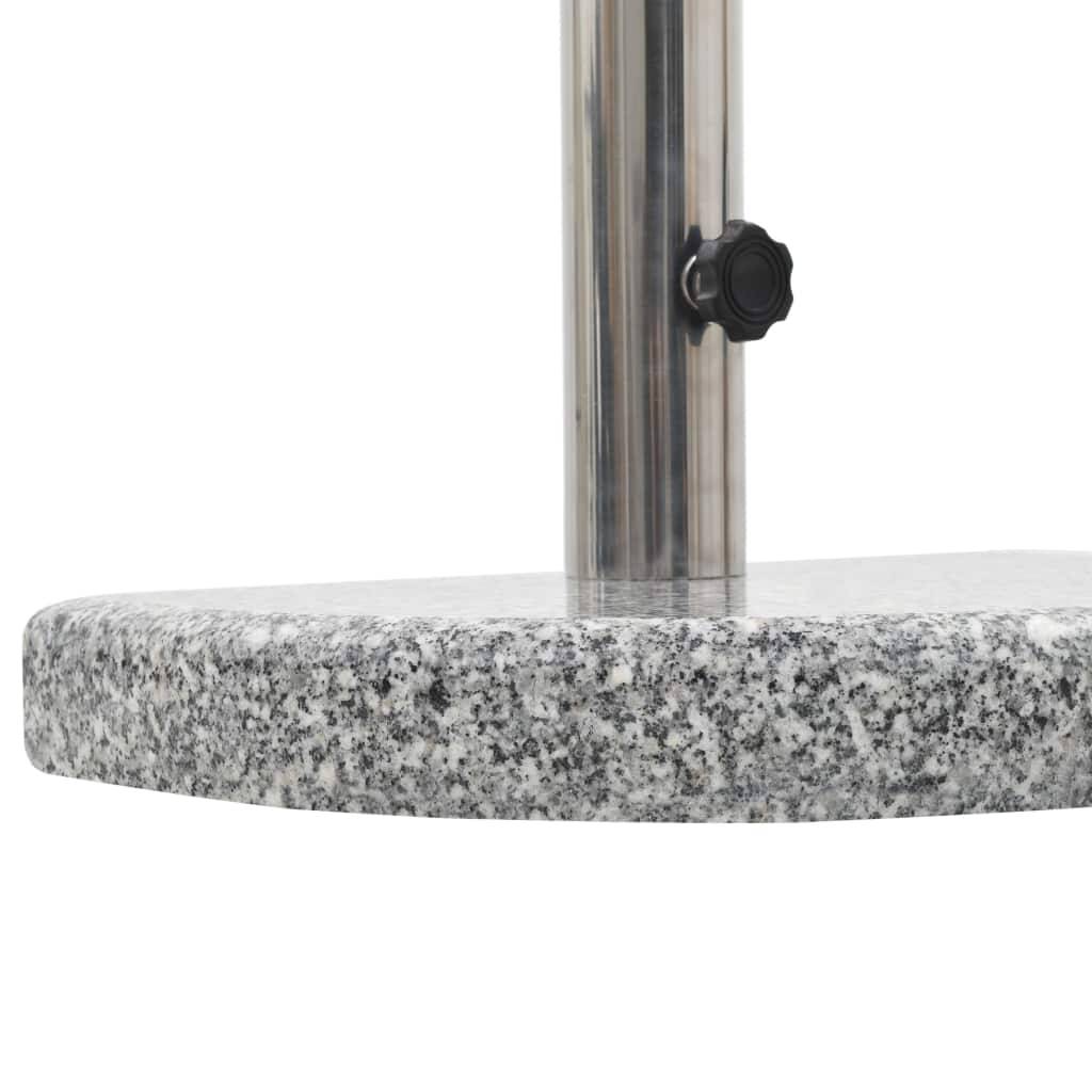 Helloshop26 - Pied base socle de parasol granite demi cercle 10 kg gris - Image 4