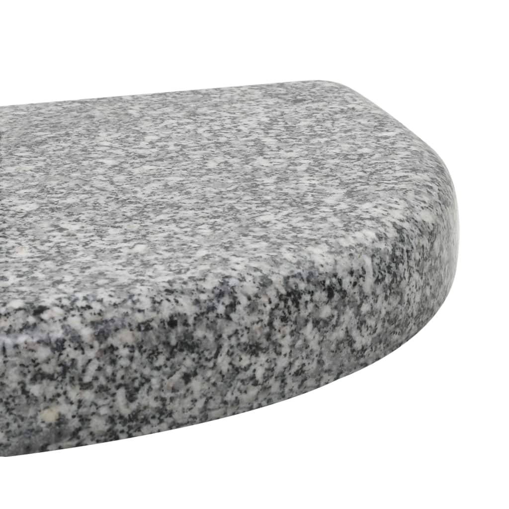 Helloshop26 - Pied base socle de parasol granite demi cercle 10 kg gris - Image 5