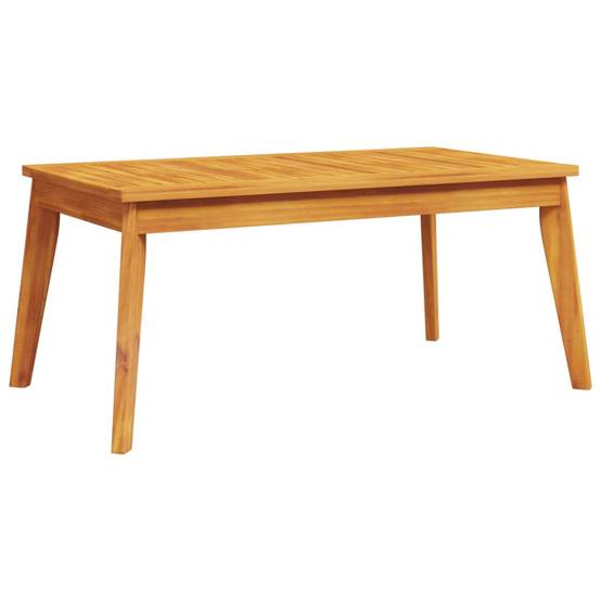 ComfortXL - Salon de Jardin Bas 4 Pièces Bois d'Acacia Massif Huilé Table Basse Banc et Fauteuils Terrasse Brun – ComfortXL Outdoor Living - Image 10