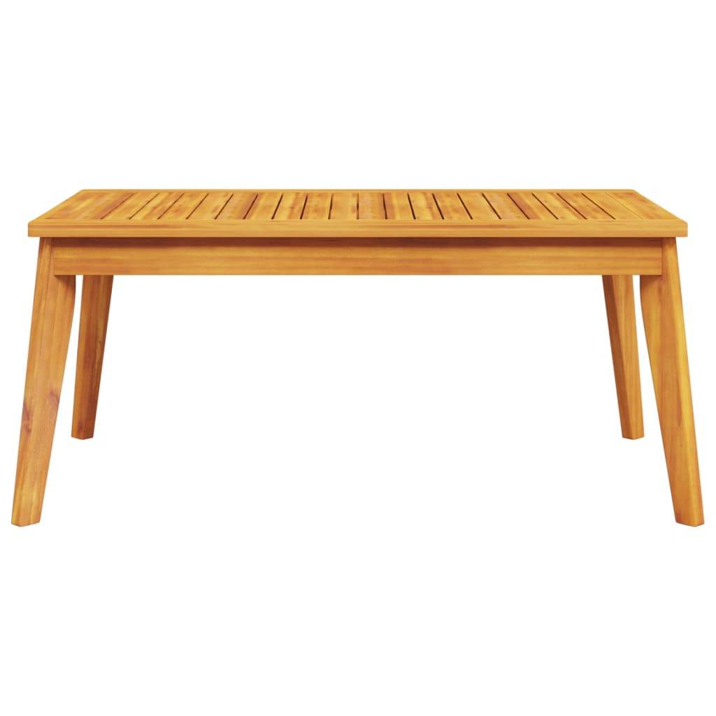 ComfortXL - Salon de Jardin Bas 4 Pièces Bois d'Acacia Massif Huilé Table Basse Banc et Fauteuils Terrasse Brun – ComfortXL Outdoor Living - Image 7
