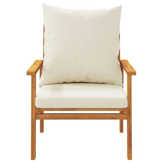 ComfortXL - Salon de Jardin Bas 4 Pièces Bois d'Acacia Massif Huilé Table Basse Banc et Fauteuils Terrasse Brun – ComfortXL Outdoor Living - Image 6