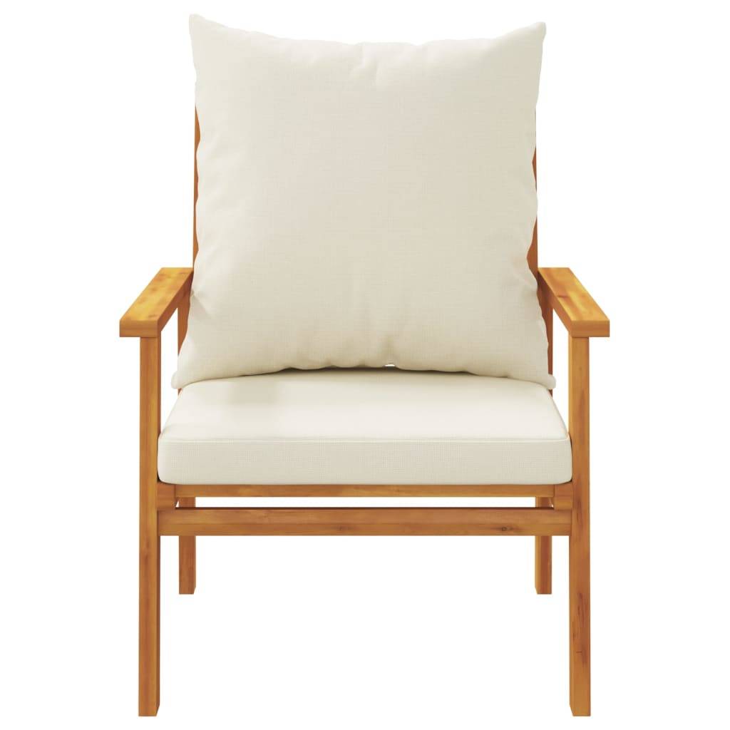 ComfortXL - Salon de Jardin Bas 4 Pièces Bois d'Acacia Massif Huilé Table Basse Banc et Fauteuils Terrasse Brun – ComfortXL Outdoor Living - Image 6