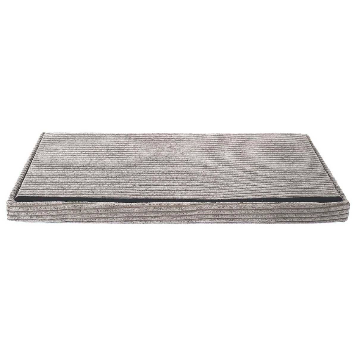 Banc Coffre Pliable Côtelé Taupe 76x38 cm - AMORY - Image 7