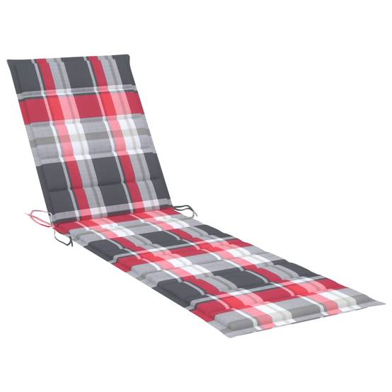 Chaise longue | Transat | Bain de soleil avec table et coussin Bois de teck solide - Image 7