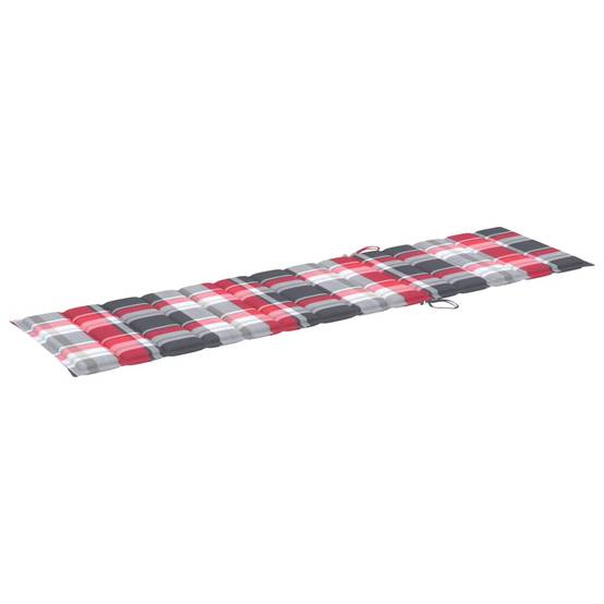 Chaise longue | Transat | Bain de soleil avec table et coussin Bois de teck solide - Image 8