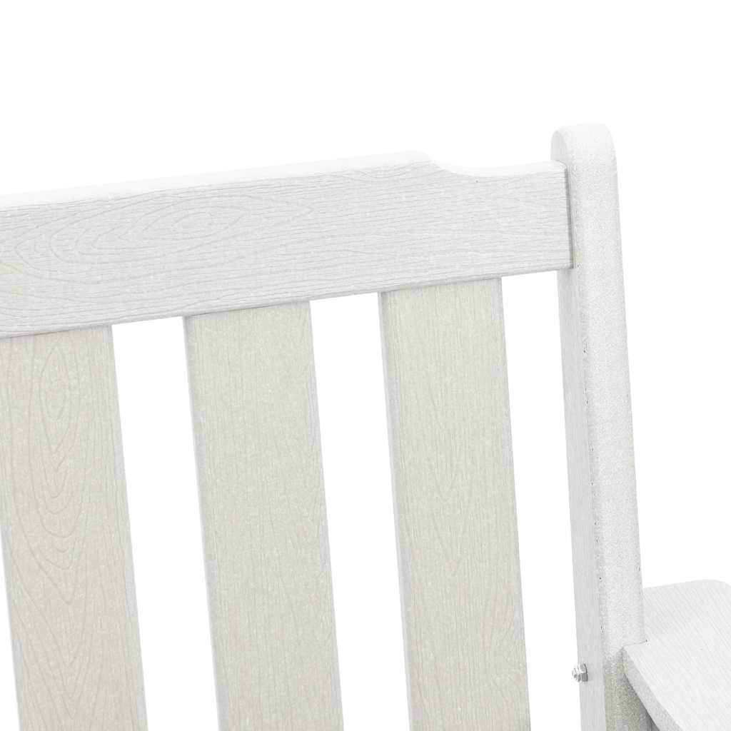 Chaise de jardin HDPE Blanc 65,5 x 59 x 88 cm (2 pcs) - PANGIVO - Image 9