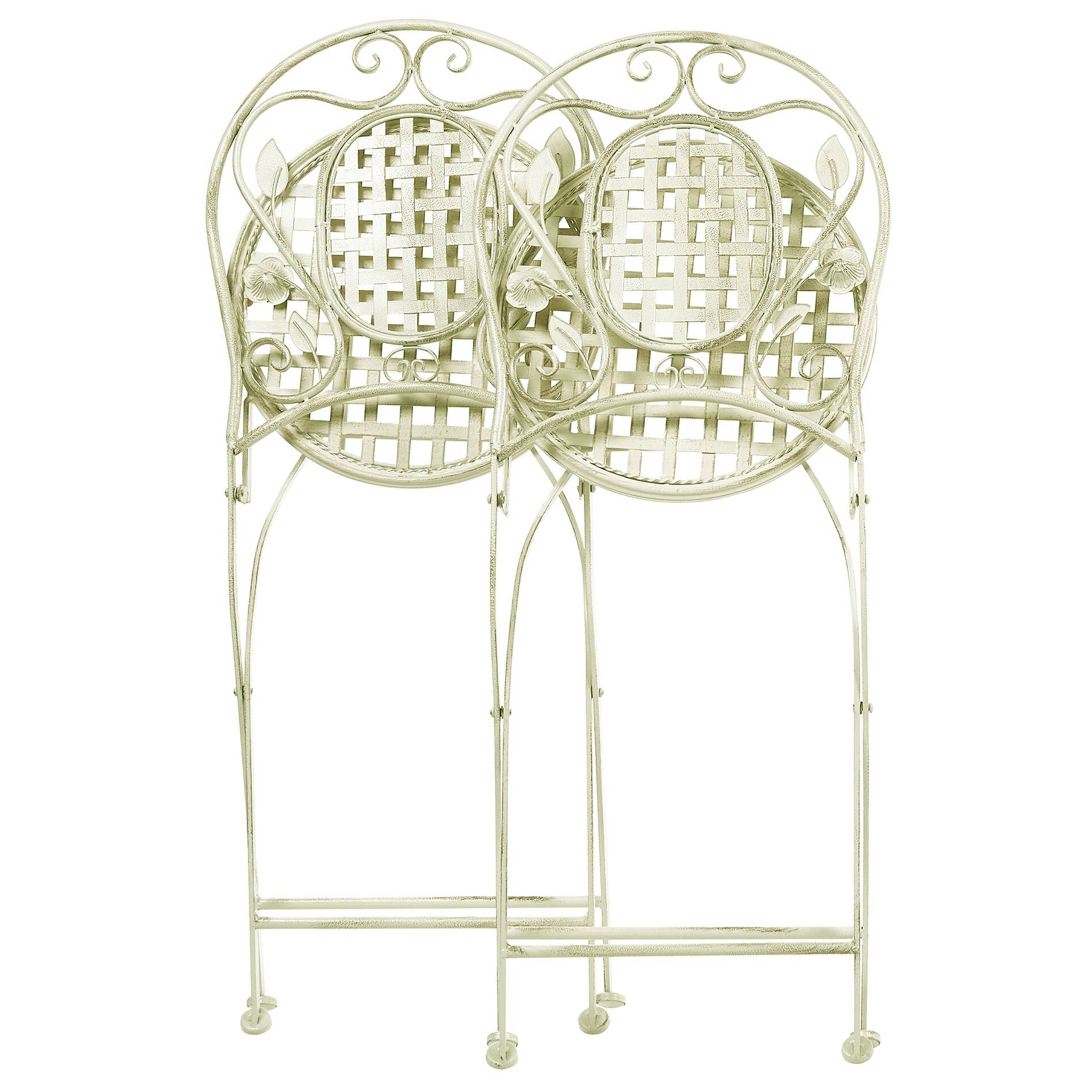 Beliani - Chaise de jardin Métal Vert clair BIVIO - 43x52x93- Beliani - Image 4