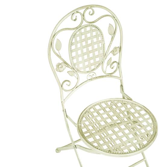 Beliani - Chaise de jardin Métal Vert clair BIVIO - 43x52x93- Beliani - Image 5