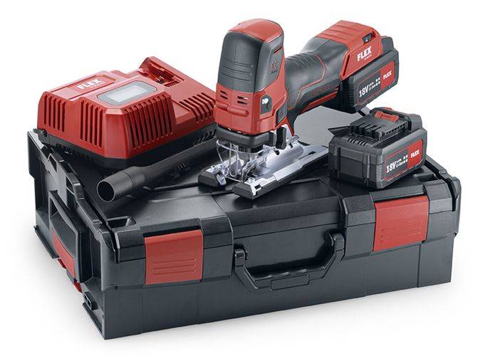 Scie sauteuse 18V JS 18.0-EC/5.0 Set FLEX - 2 batteries + chargeur + coffret + accessoires - 489778 - Image 1