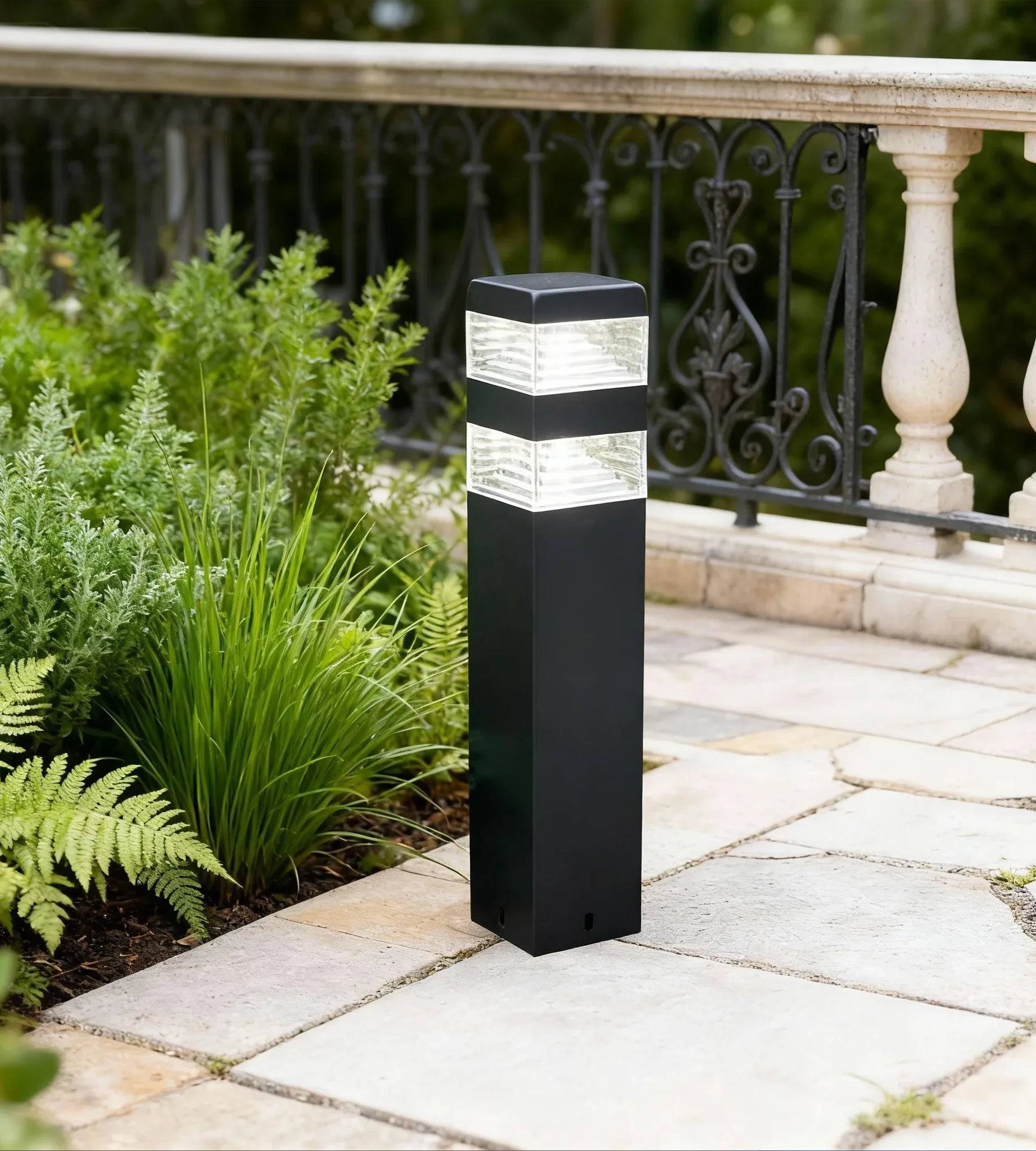 Borne extérieure Pyramide 40cm Noir - Image 2