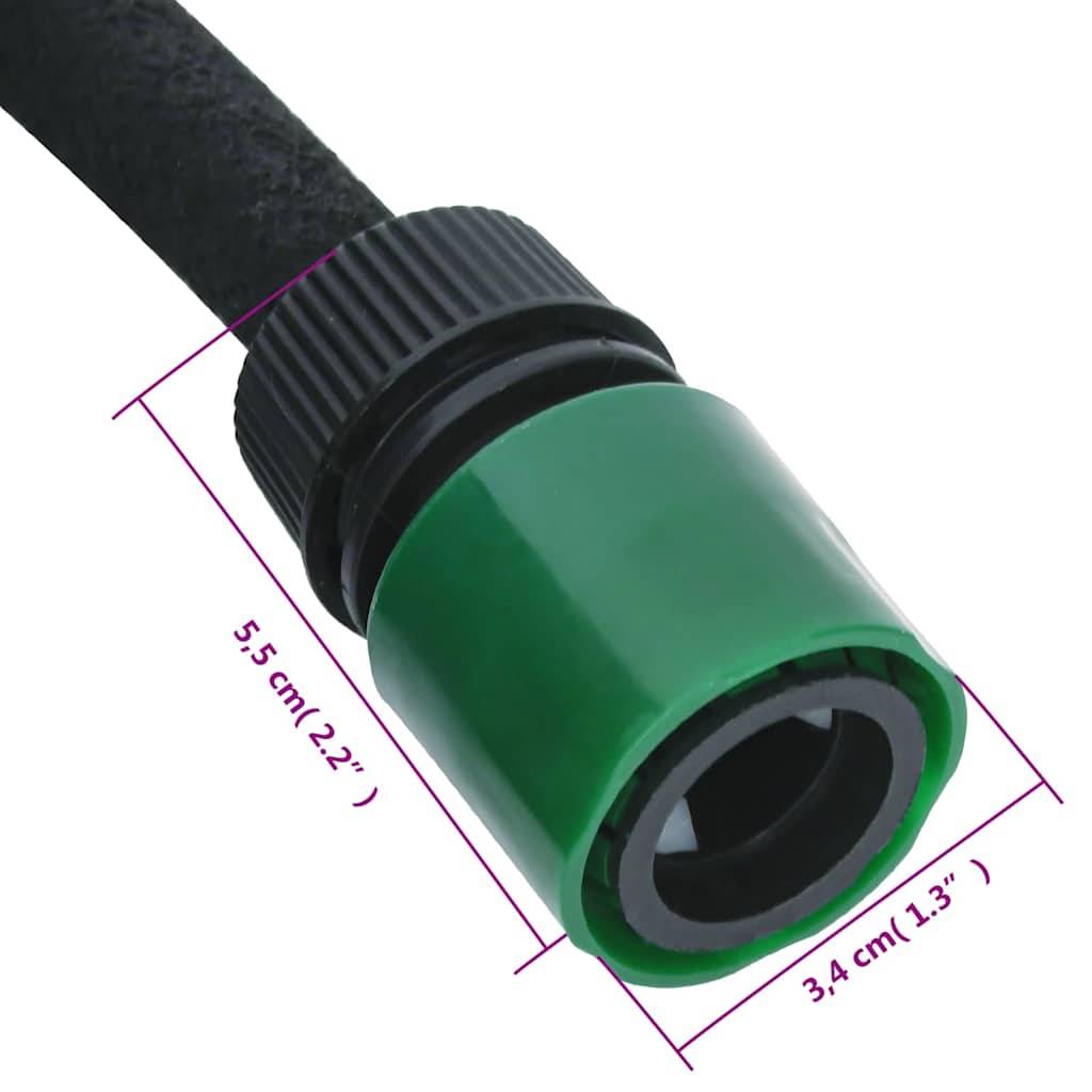 Vidaxl - Tuyau d'arrosage de jardin noir 0,6" 10 m caoutchouc vidaXL 155869 - Image 3