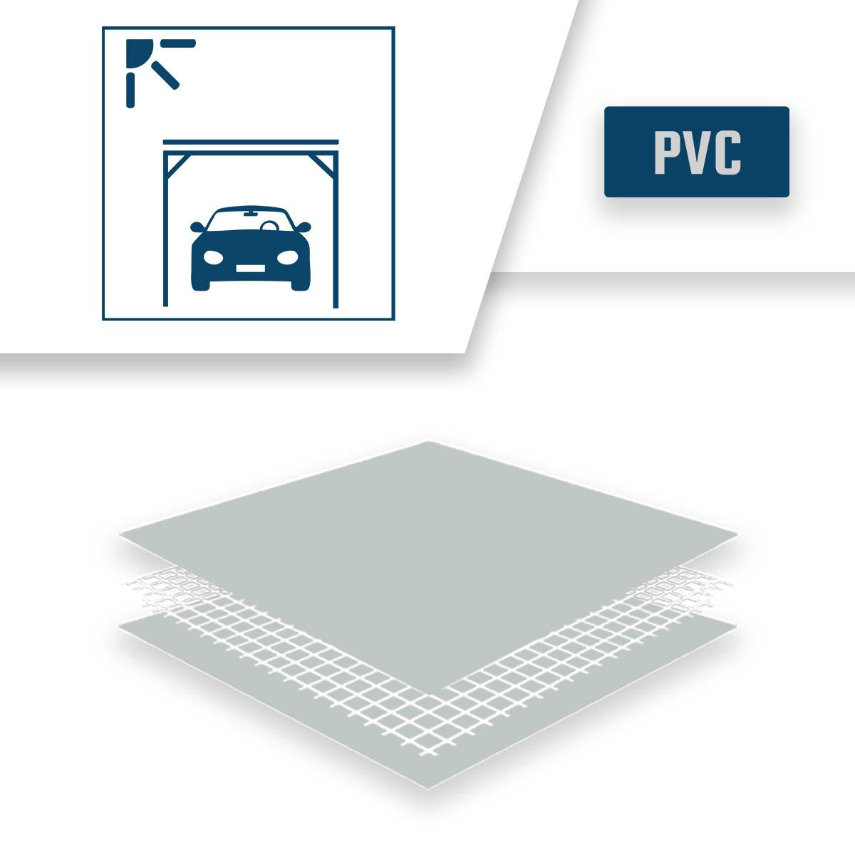 Bâche pour Carport 3,8x4 m SP400CP - Garantie 5 ans - Bâche Armée Transparente pour abri de voiture - Made in France TECPLAST - Image 4