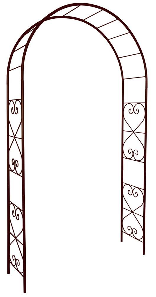 Louis Moulin - Arche tube ROND20 romantique fer vieilli - 130x40x250 cm - Acier époxy Louis Moulin - Image 1
