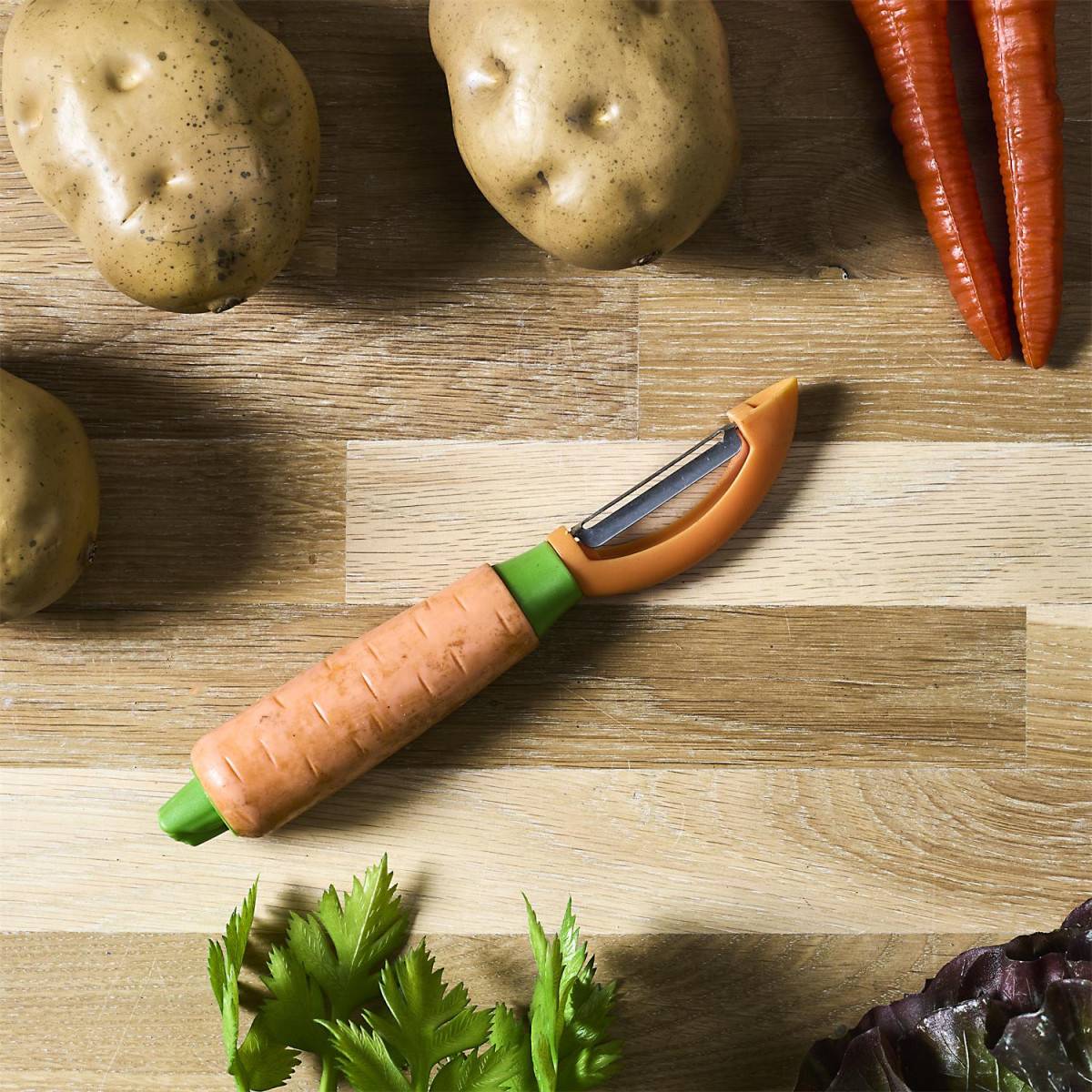 Cook Concept - Éplucheur à Légumes "Carotte" 19cm Orange - Image 3