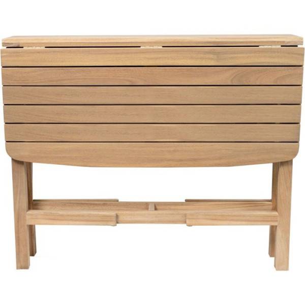 Table de jardin - FERRET - Pliante - Bois d'Acacia FSC - 21/55/90 x 90 x 75 cm - 4 personnes - Image 4